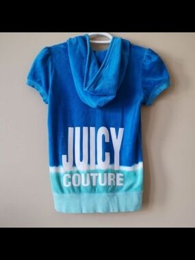Juicy Couture Blue & Aqua Short Sleeve Top